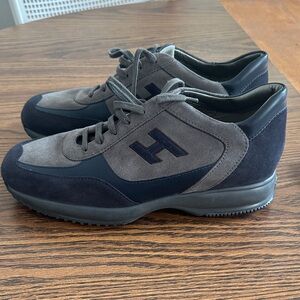 Hogan Men's Charcoal and Navy Sneakers